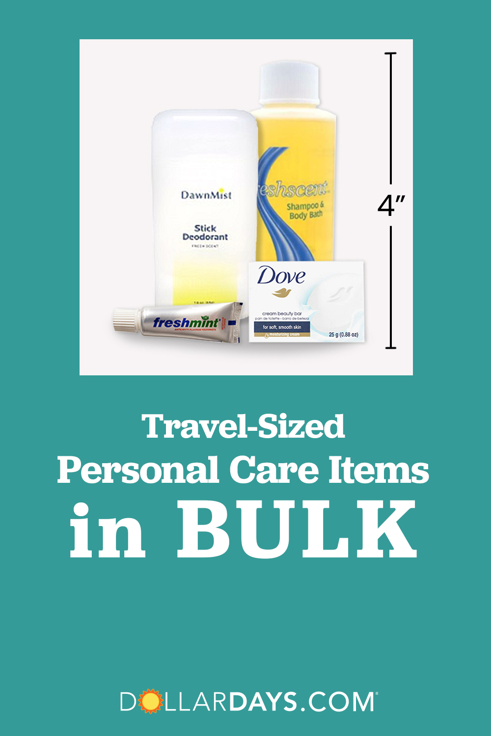travel size personal care, travel size toiletries, toiletries in bulk