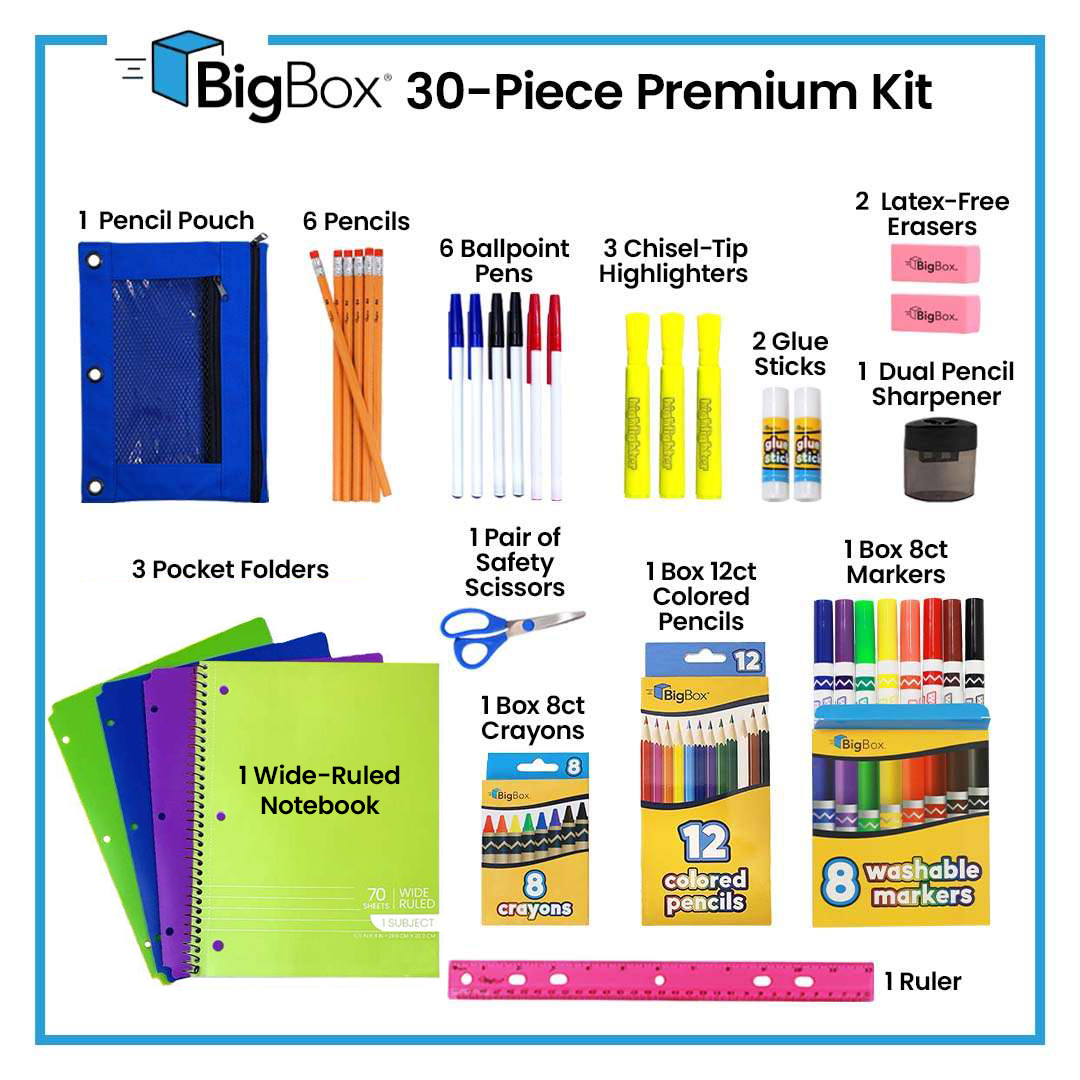 Bulk Premium School Supply Kits